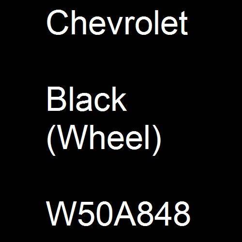 Chevrolet, Black (Wheel), W50A848.